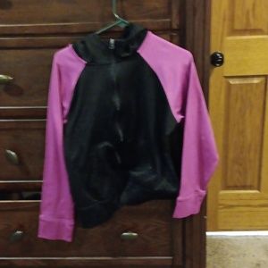 Girls pink and black sweatshirt